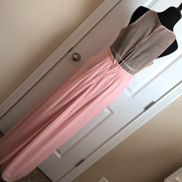 Blush colored prom/formal dress - Picture 2 of 3